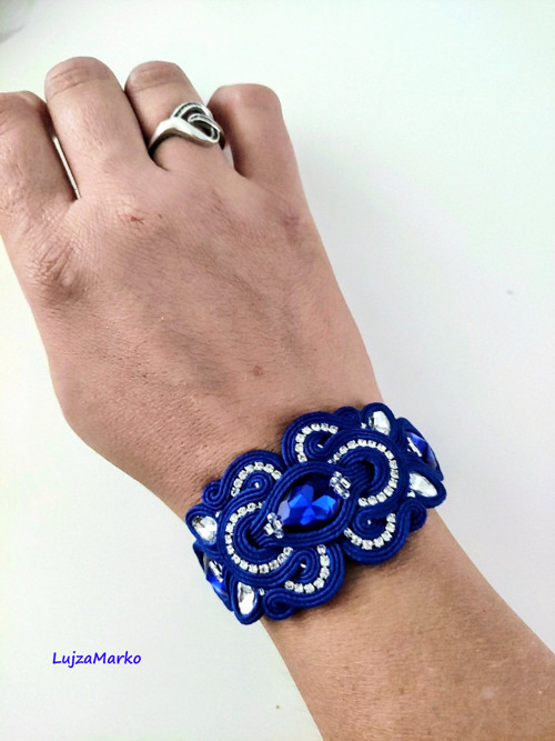Violet soutache / sutaš sada — foto 2