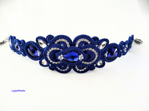 Violet soutache / sutaš sada — foto 6