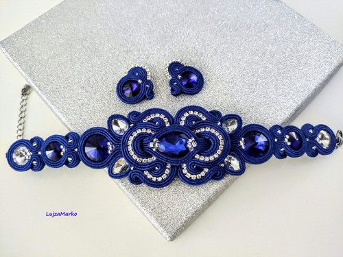 Violet soutache / sutaš sada — foto 4