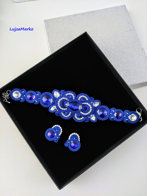 Violet soutache / sutaš sada — foto 5