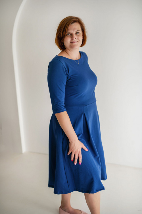 Pařížská modř šaty Bel — foto 3