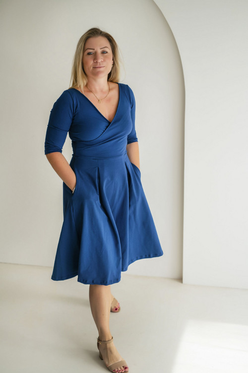 Pařížská modř šaty Adriana — foto 2