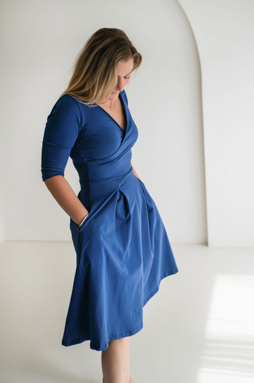 Pařížská modř šaty Adriana — foto 3