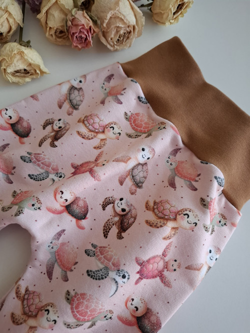Dětské tepláčky baggy, vel. 68 Želvičky — foto 2