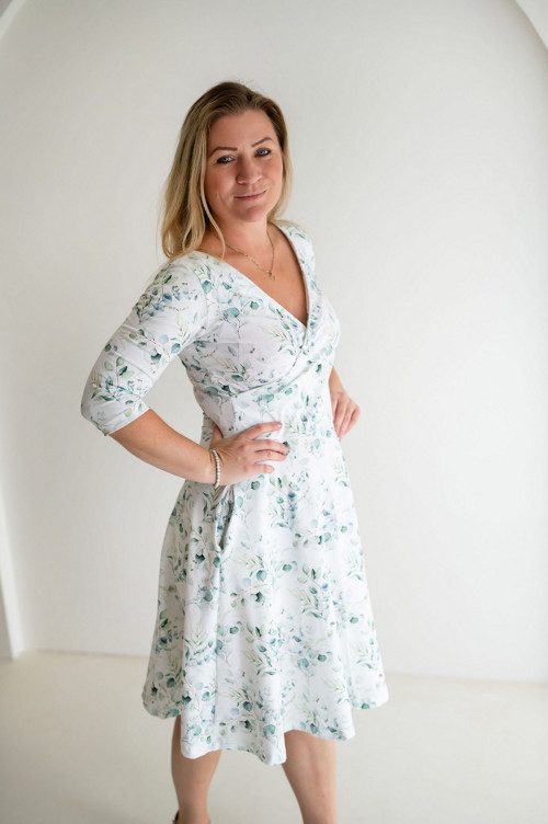 Šaty Grace Eukalypt — foto 3