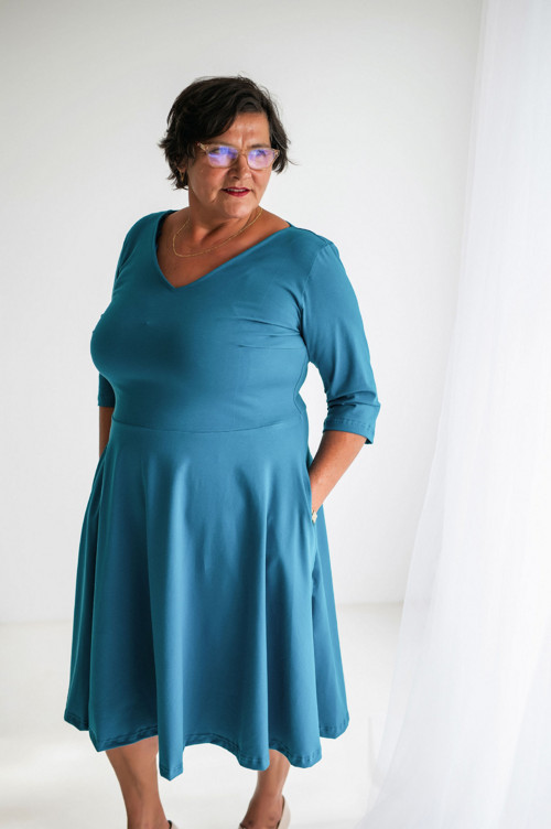 Šaty Brigitte petrolej — foto 2
