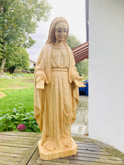 Dřevěná socha Madona — foto 3