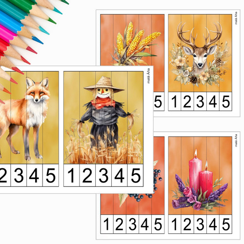 Puzzle Proužky - Barevný Podzim Pdf — foto 2