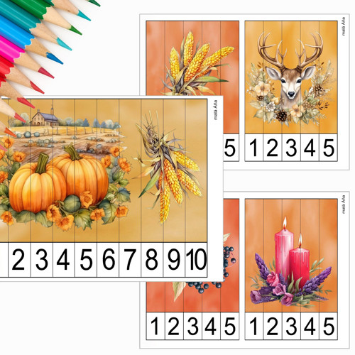 Puzzle Proužky - Barevný Podzim Pdf — foto 3