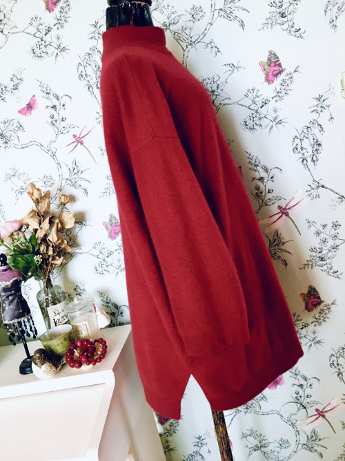 Svetr kašmírový dark red — foto 5