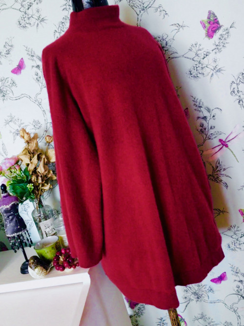 Svetr kašmírový dark red — foto 3