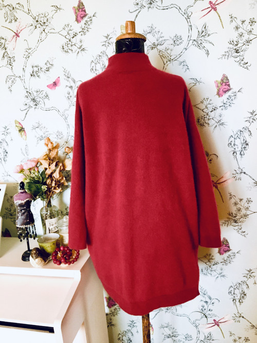 Svetr kašmírový dark red — foto 6