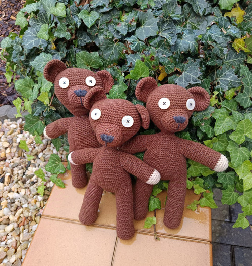 Háčkovaný medvídek Mr Bean Teddy — foto 2
