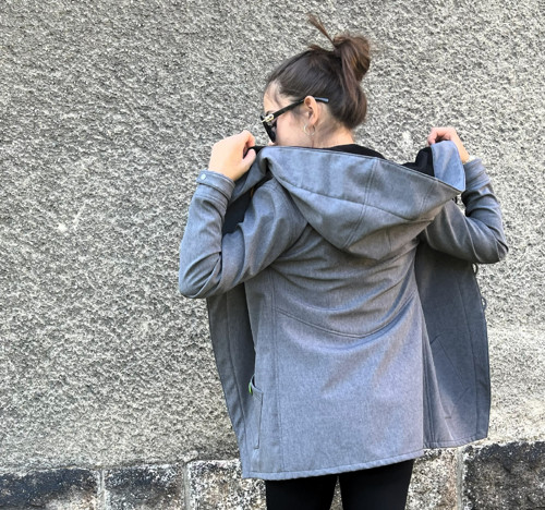 Softshellový kabát ŠEDÝ MELÍR XXS-XS — foto 5