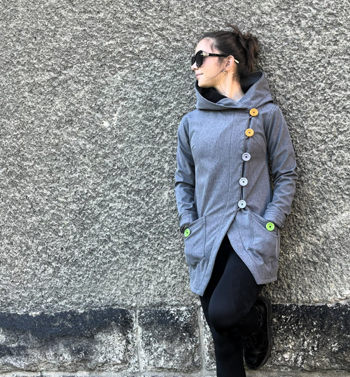 Softshellový kabát ŠEDÝ MELÍR XXS-XS — foto 3