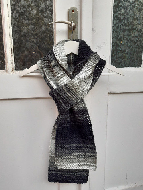 Šála šedá melírovaná — foto 2