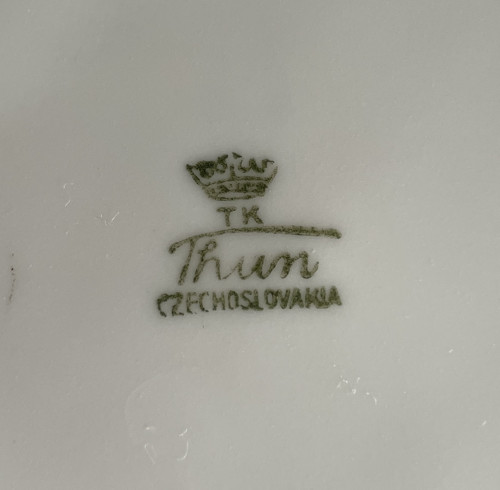 Mísa servírovací s červeným okrajem — foto 2
