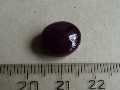 Rubín - kabašon - 1,2 cm (R5) — foto 3