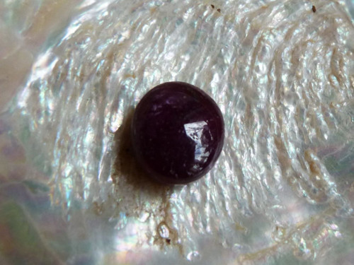 Rubín - kabašon - 1,2 cm (R5) — foto 5