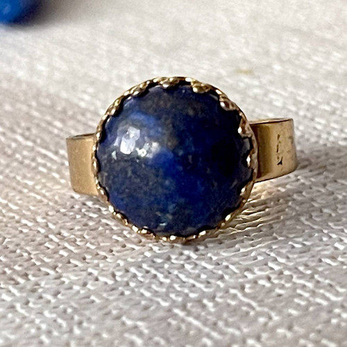 Elegantní prsten s lazuritem E050 — foto 3