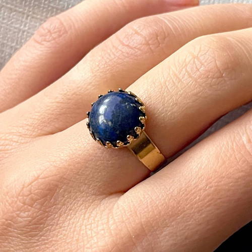 Elegantní prsten s lazuritem E050 — foto 4