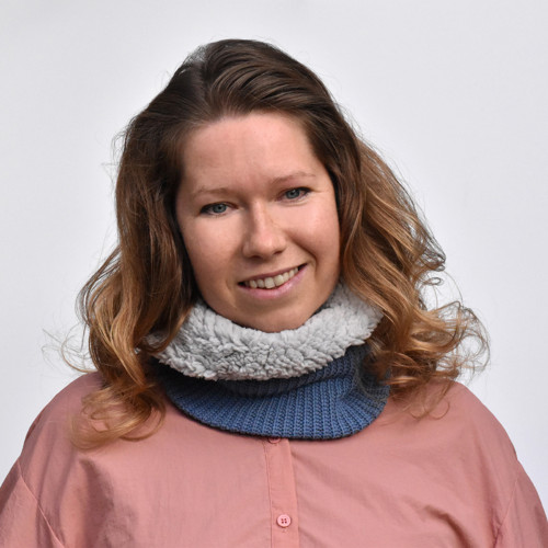 Nákrčník s beránkem - kobaltová modř — foto 4