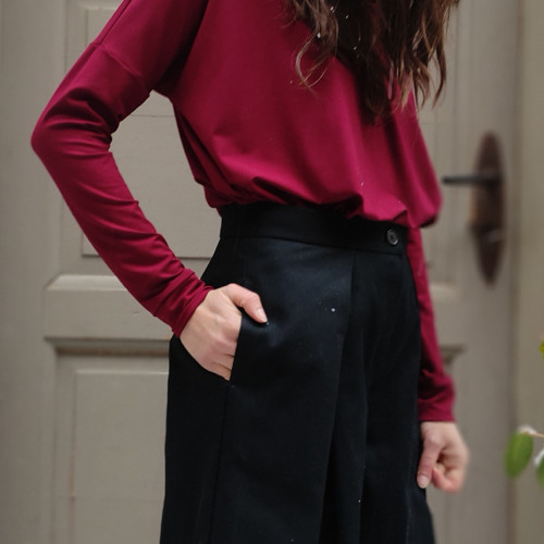 Kalhotová sukně černá — foto 4