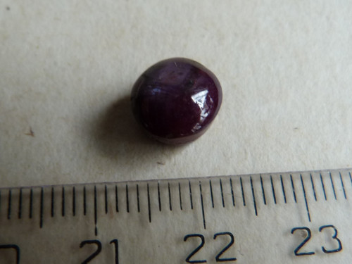 Rubín - kabašon - 0,8 cm (R7) - Extra — foto 3