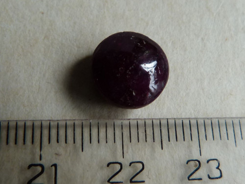 Rubín - kabašon - 1cm (R8) — foto 4