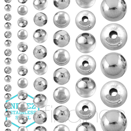 Korálky nerez OCEL / 3mm / 70ks — foto 2