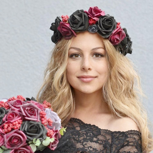Květinový věneček ve stylu gothic — foto 2