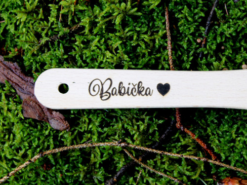 Dřevěná obracečka maminka, babička — foto 2