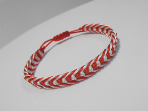 *Macramé saténový náramek - Unisex* — foto 3