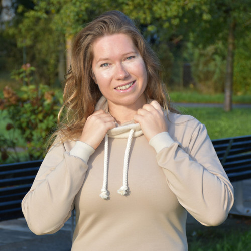 Mikina se stojákem Béžovka — foto 2