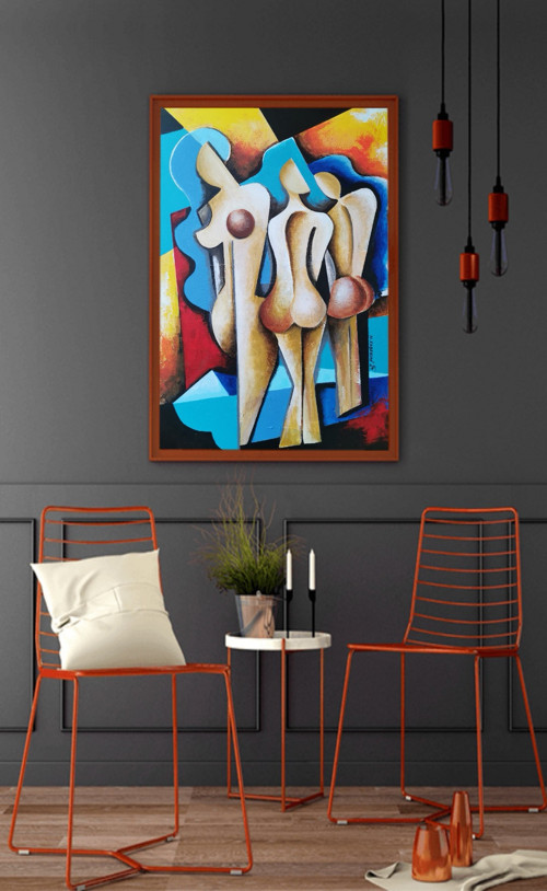 "3 ženy u vody",60x80 — foto 2
