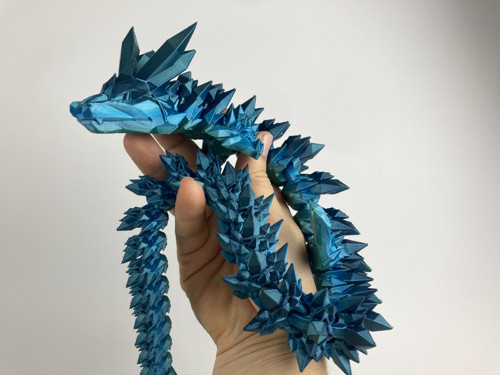 Krystalový drak - 55cm, 3D tisk — foto 5