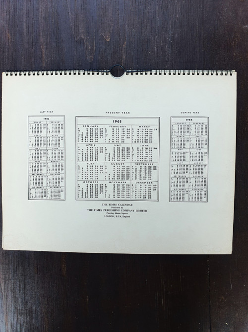 The Times Calendar 1963 — foto 5