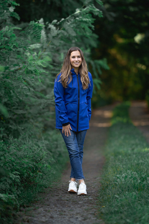 Softshellová bunda Lili královsky modrá s BERÁNKEM — foto 5