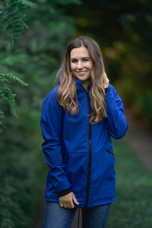 Softshellová bunda Lili královsky modrá s BERÁNKEM — foto 2
