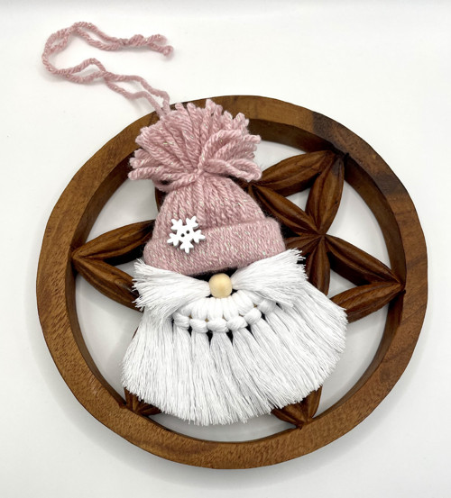 Macramé skřítci - starorůžová — foto 3