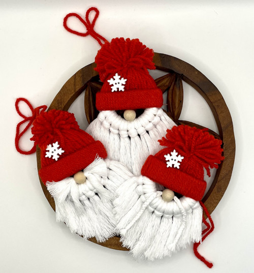 Macramé skřítci - červená — foto 3