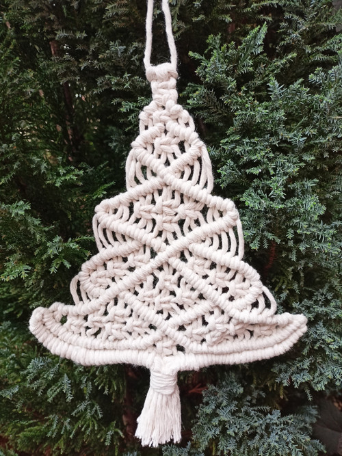 Vánoční stromeček, macramé — foto 3