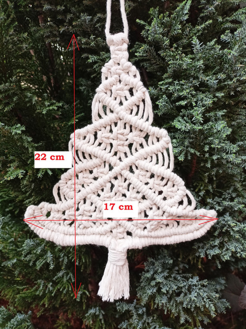 Vánoční stromeček, macramé — foto 2