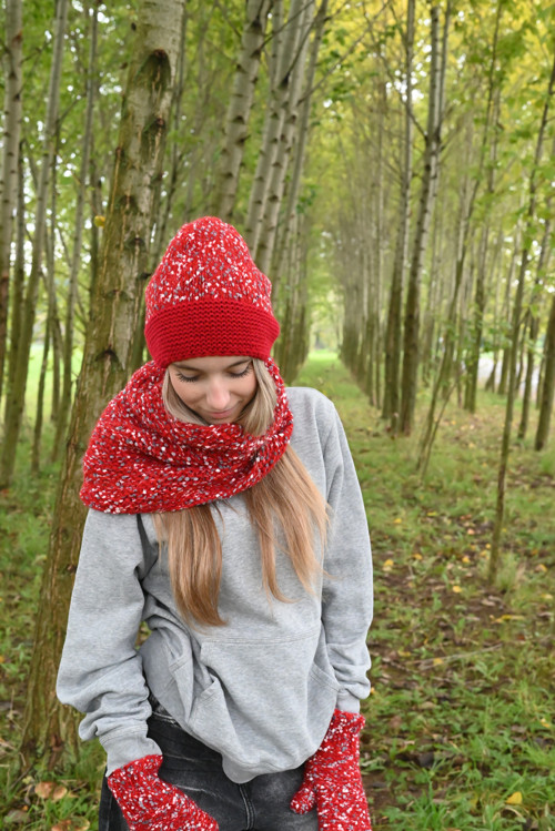 Set Pom Pom v červené — foto 4
