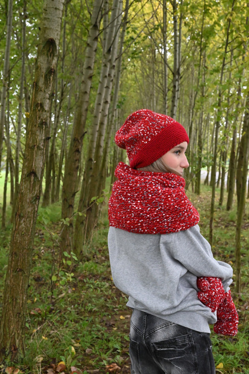 Set Pom Pom v červené — foto 5