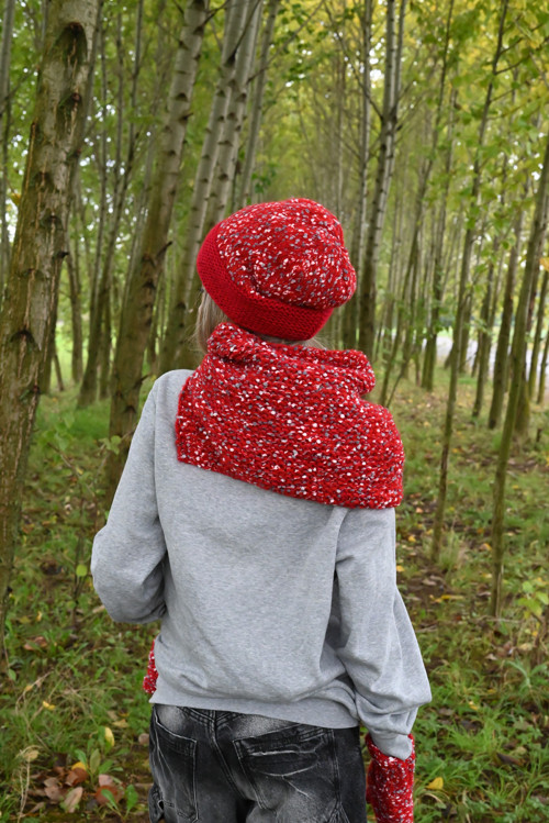 Set Pom Pom v červené — foto 3