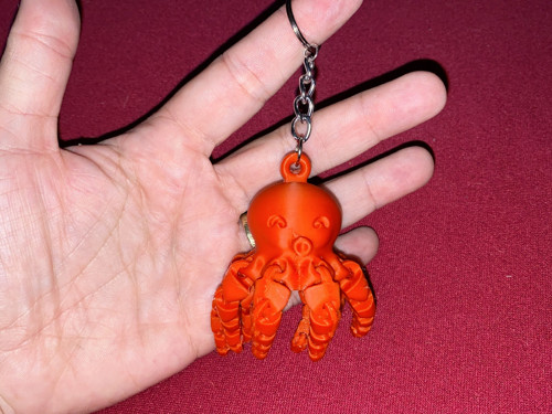 Pohyblivý přívěšek - 3D chobotnice — foto 2