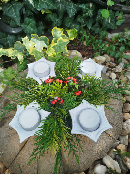 Adventní svícen - hvězdy — foto 2