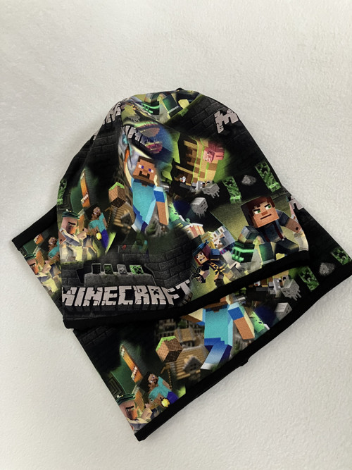 Čepice s nákrčníkem - MINECRAFT — foto 2