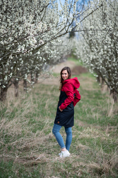 Softshellová parka s fleecem ČERVENÁ+černá Kombi — foto 4